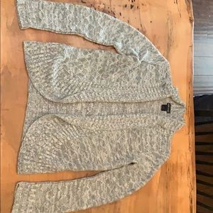 Gray cardigan
